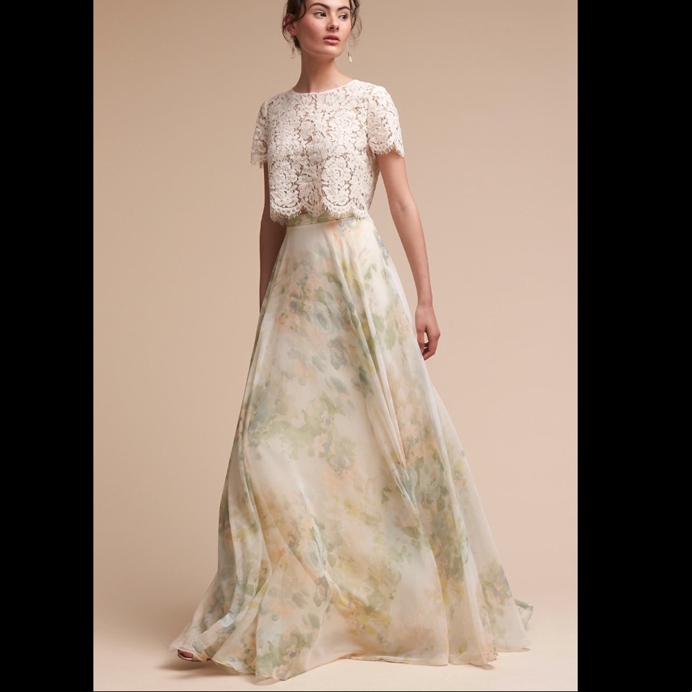 Jenny Yoo BHLDN ‘Hampton’ chiffon skirt
